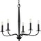 Progress Lighting Durrell Collection Five-Light Black Chandelier P400199-031 - alternate 1